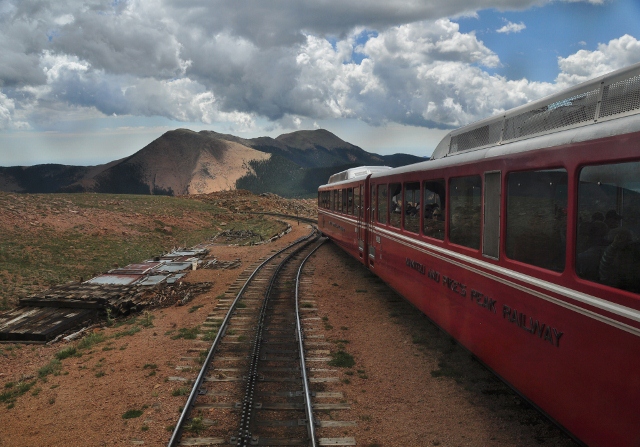 The cog railway ride to the top of Pikes Peak